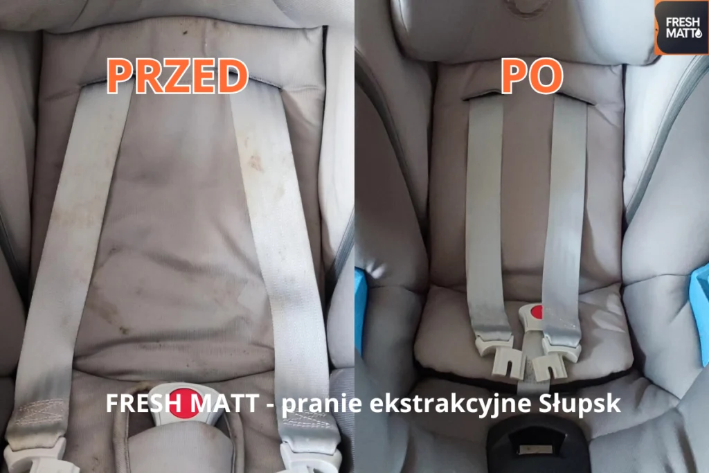Czyszczenie fotelika dziecięcego przed i po – Fresh Matt Słupsk